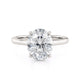 MICHAEL M Engagement Rings Platinum Montage R826-3-OV