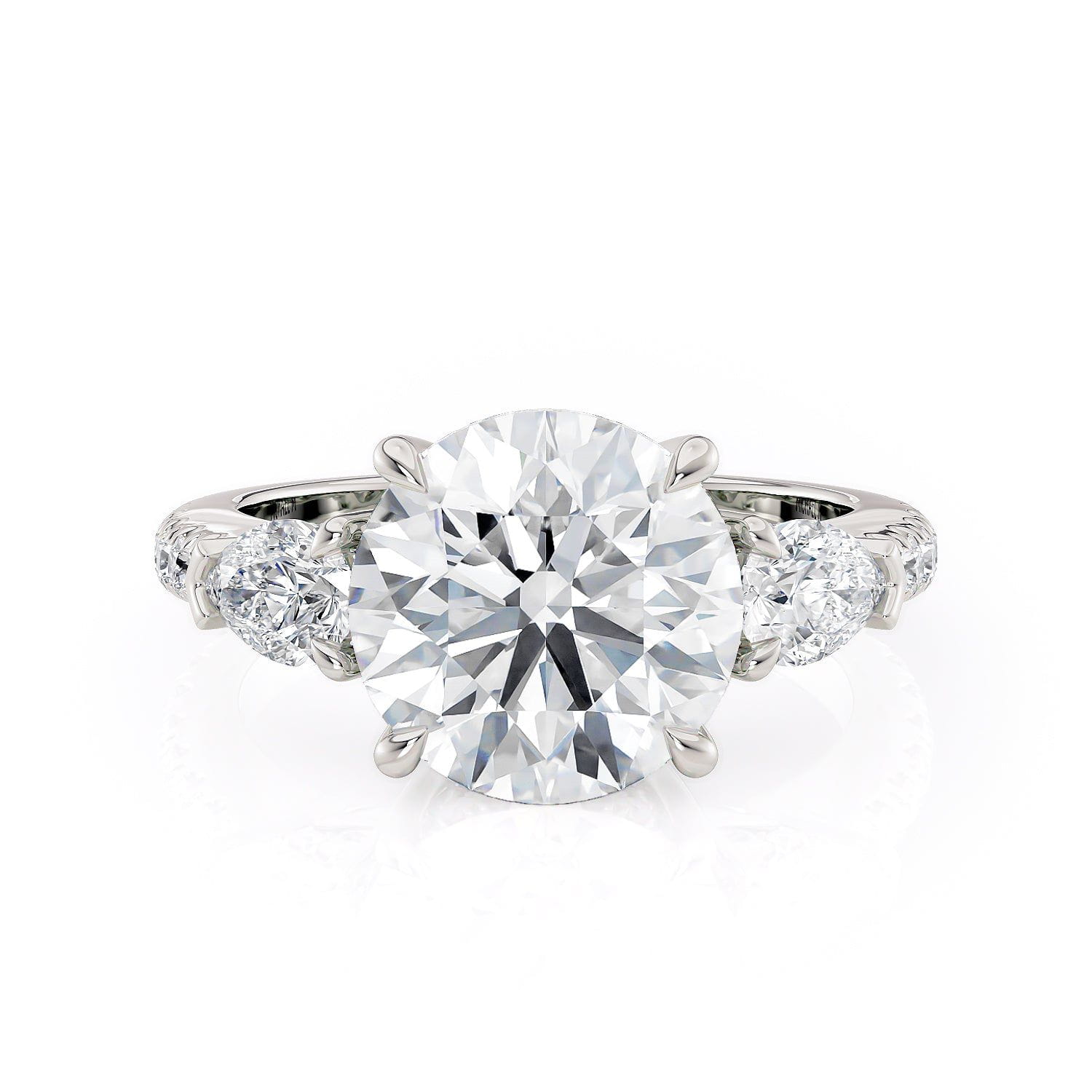 MICHAEL M Engagement Rings Platinum Trinity R758-3