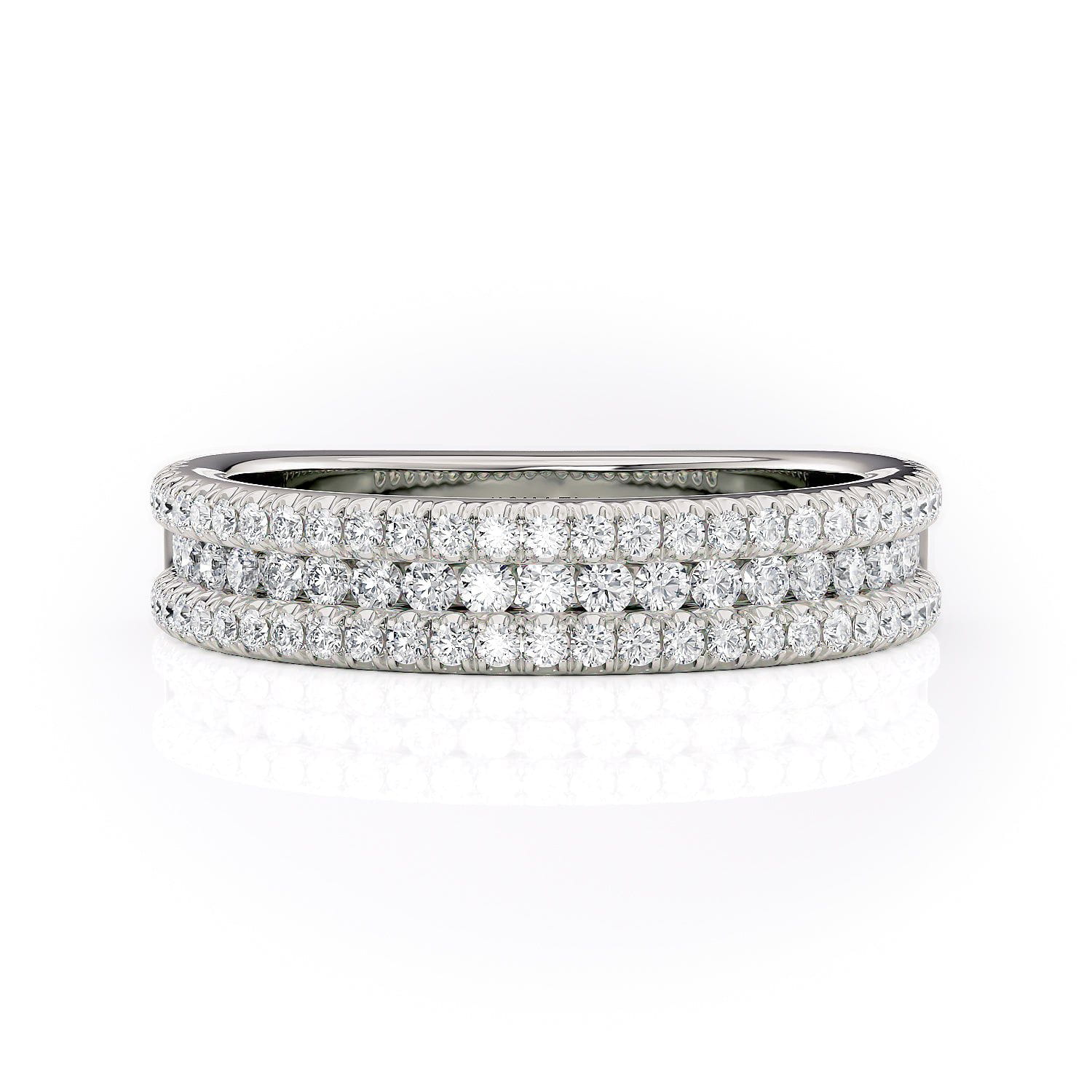 MICHAEL M Engagement Rings Platinum Wedding Band R671B