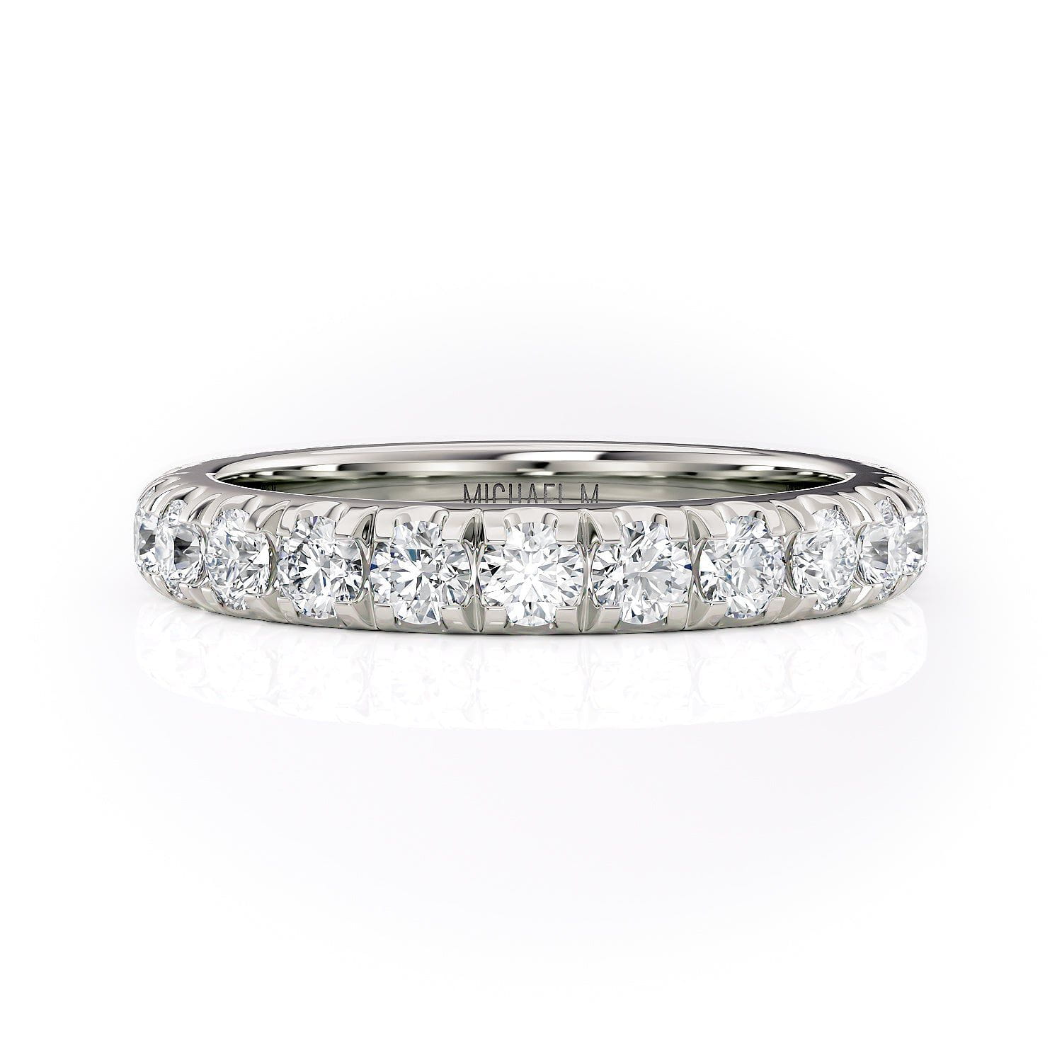 MICHAEL M Engagement Rings Platinum Wedding Band R731LB