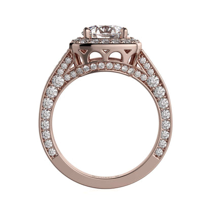 Michael M Prong Round Engagement Ring