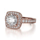 Michael M Prong Round Engagement Ring