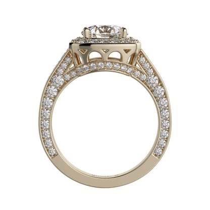 Michael M Prong Round Engagement Ring