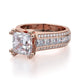 Michael M Pave Princess Engagement Ring