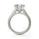 Michael M Pave Princess Engagement Ring