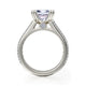 Michael M Pavé Princess Engagement Ring