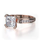 Michael M Pave Princess Engagement Ring