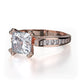 Michael M Pavé Princess Engagement Ring