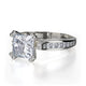 Michael M Pavé Princess Engagement Ring