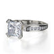 Michael M Pave Princess Engagement Ring