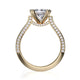Michael M Pave Princess Engagement Ring