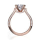 Michael M Pave Princess Engagement Ring