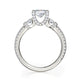 Michael M Prong Princess Engagement Ring