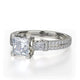 Michael M Prong Princess Engagement Ring