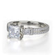 Michael M Prong Princess Engagement Ring