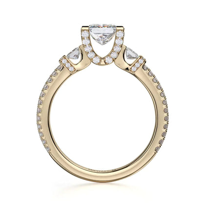 Michael M Prong Princess Engagement Ring