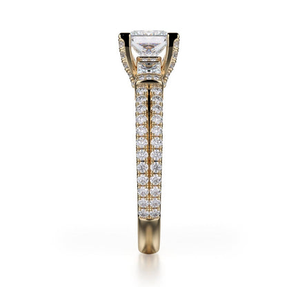 Michael M Prong Princess Engagement Ring