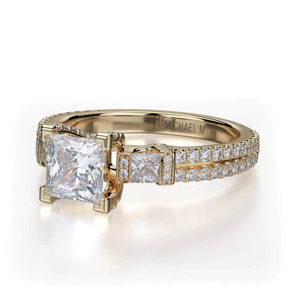 Michael M Prong Princess Engagement Ring