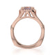 Michael M Prong Cushion Engagement Ring