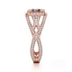 Michael M Prong Cushion Engagement Ring