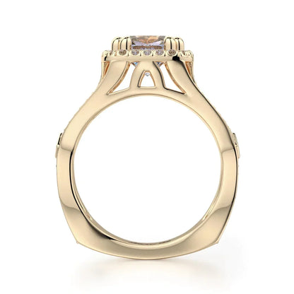 Michael M Prong Cushion Engagement Ring