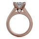 Michael M Channel Princess Engagement Ring