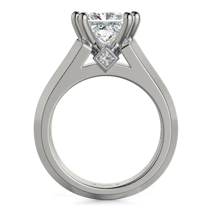 Michael M Channel Princess Engagement Ring