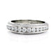 Michael M Channel / Pave Wedding Band