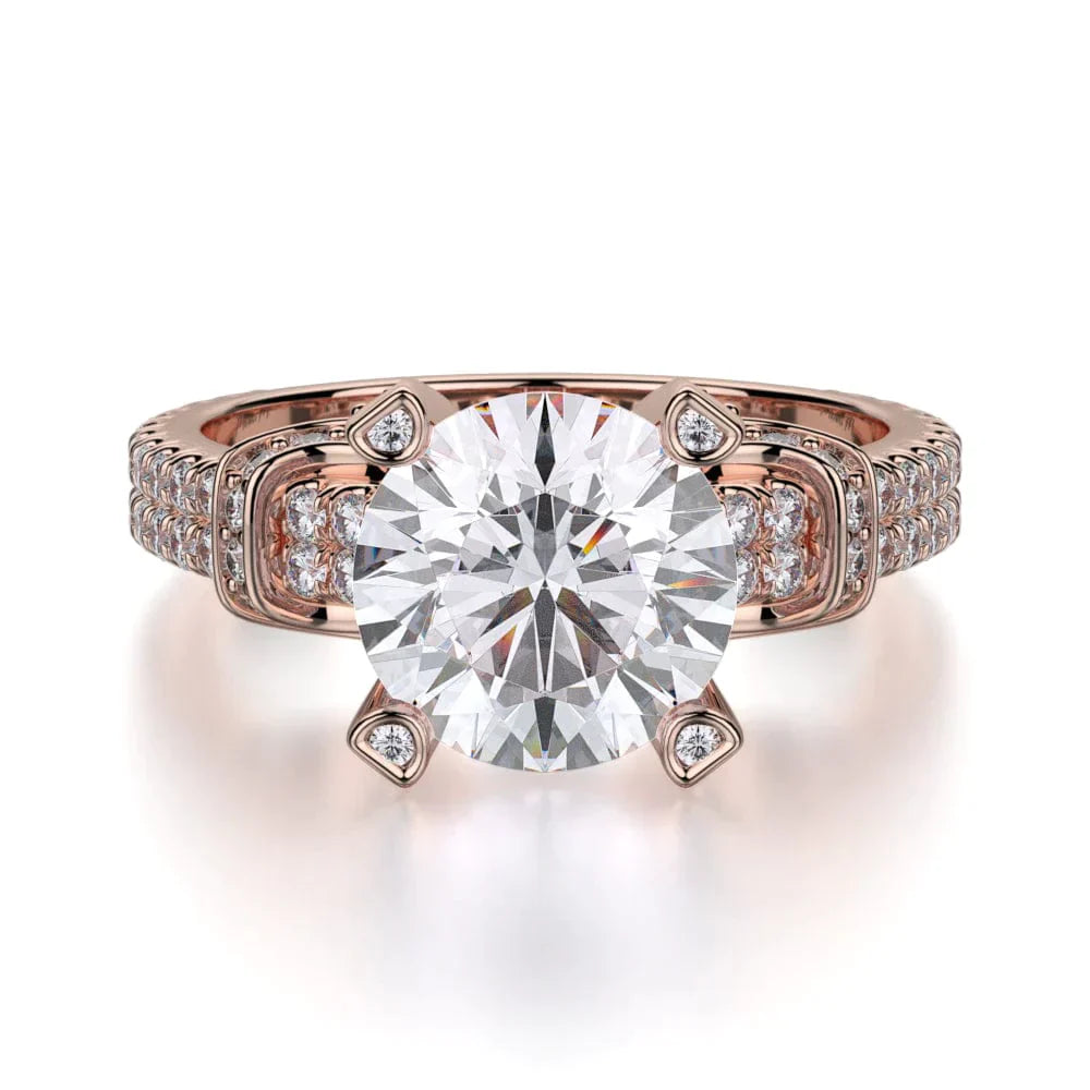 MICHAEL M Engagement Rings Rose Gold Europa R674-2 R674-2RG