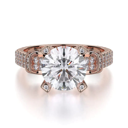 MICHAEL M Engagement Rings Rose Gold Europa R674-2 R674-2RG