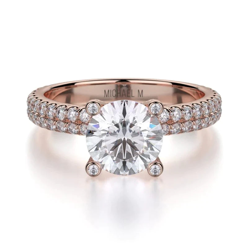 MICHAEL M Engagement Rings Rose Gold Europa R676-1 R676-1RG