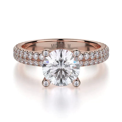 MICHAEL M Engagement Rings Rose Gold Europa R676-1 R676-1RG