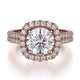 MICHAEL M Engagement Rings Rose Gold Europa R688-1 R688-1RG