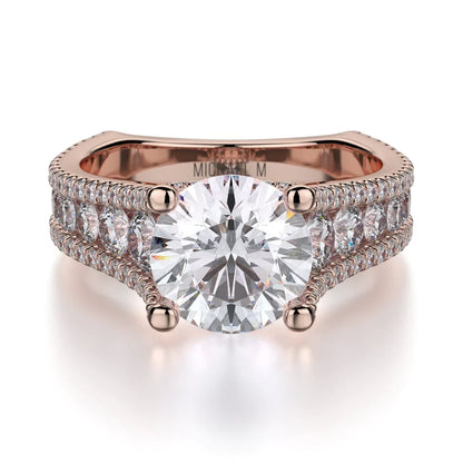 MICHAEL M Engagement Rings Rose Gold Strada R480-2 R480-2RG