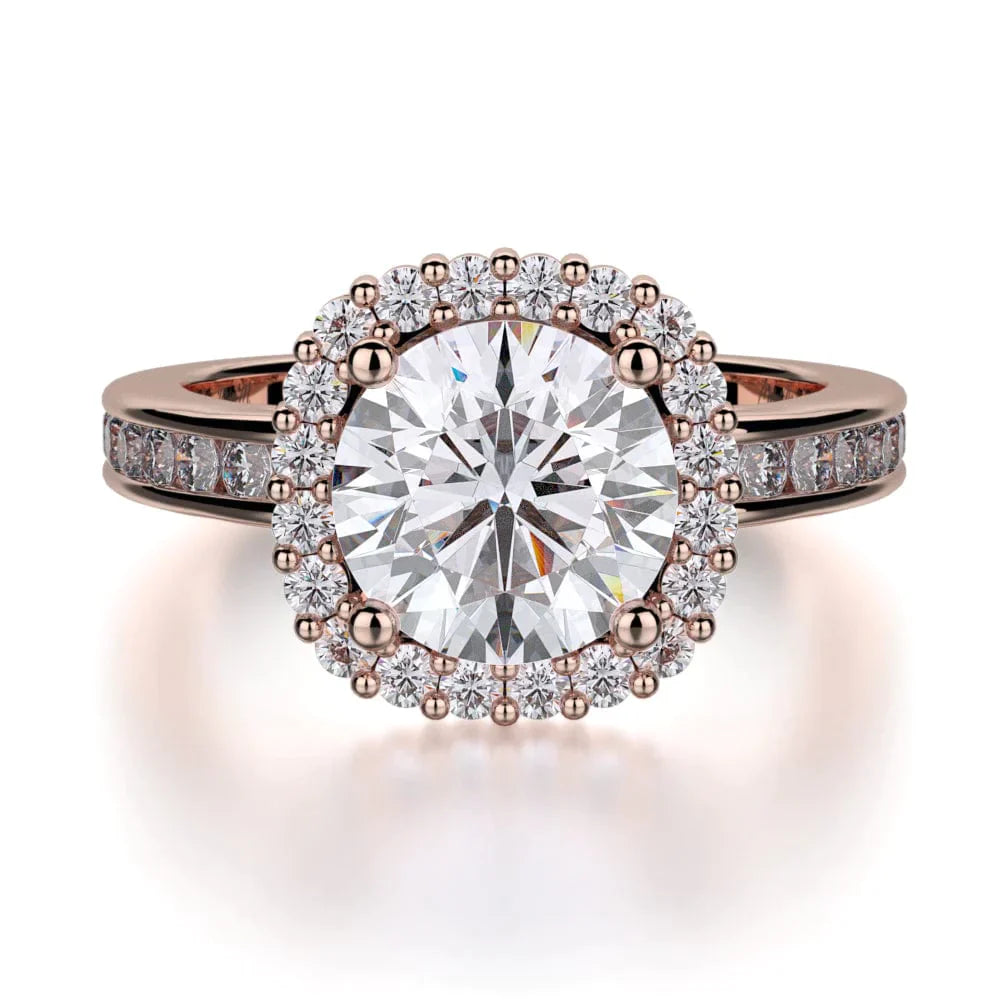 MICHAEL M Engagement Rings Rose Gold Strada R673-1.5 R673-1.5RG