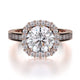 MICHAEL M Engagement Rings Rose Gold Strada R673-1.5 R673-1.5RG