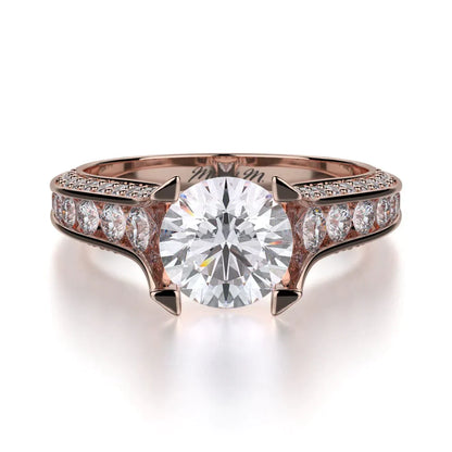 MICHAEL M Engagement Rings Rose Gold Strada R678-1.5 R678-1.5RG