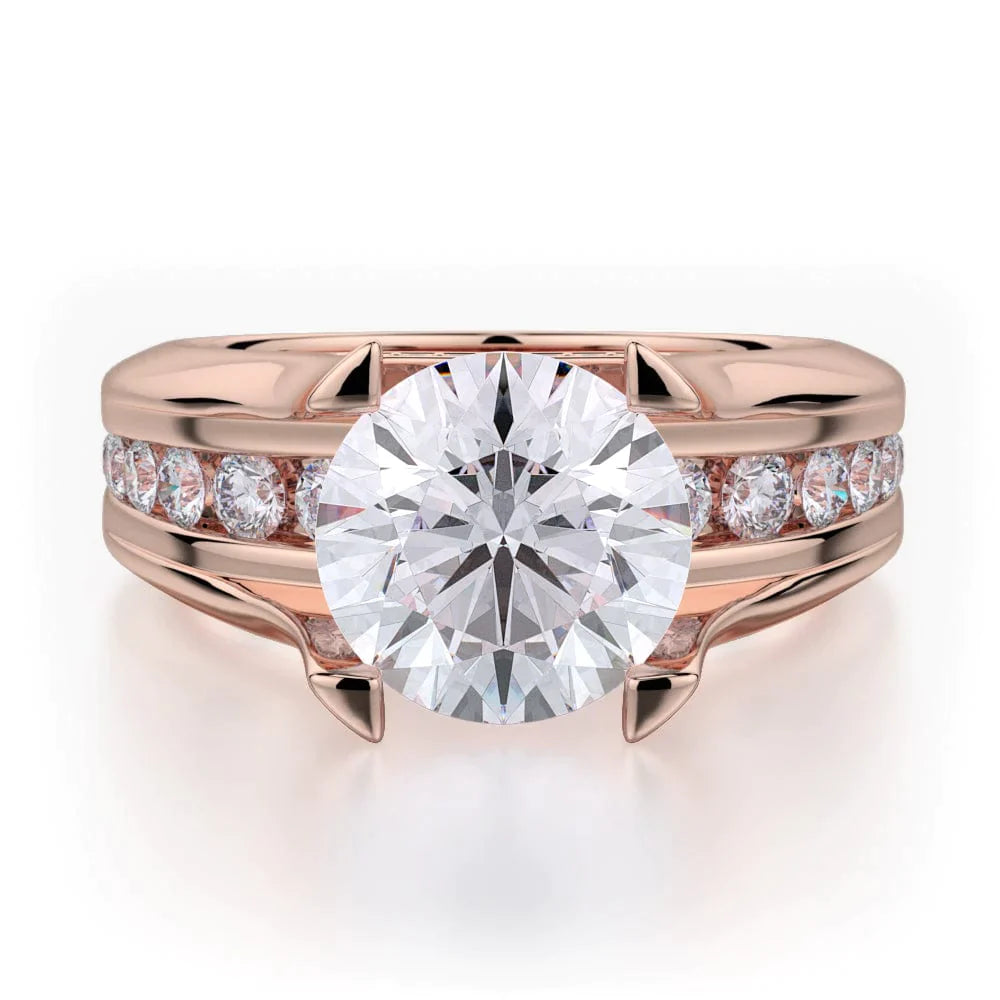 MICHAEL M Engagement Rings Rose Gold Strada R680-2 R680-2RG
