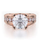 MICHAEL M Engagement Rings Rose Gold Strada R680-2 R680-2RG