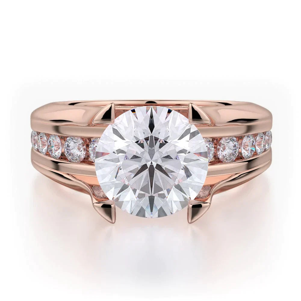 MICHAEL M Engagement Rings Rose Gold Strada R680-2 R680-2RG