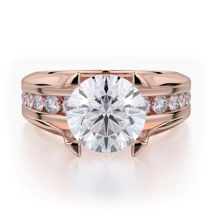 MICHAEL M Engagement Rings Rose Gold Strada R680-2 R680-2RG