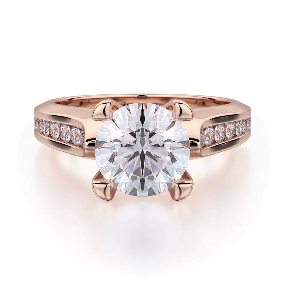 MICHAEL M Engagement Rings Rose Gold Strada R684-1.5 R684-1.5RG