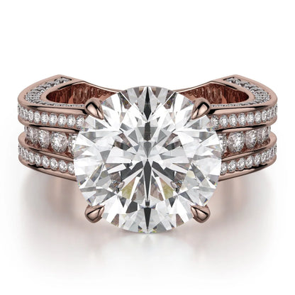 MICHAEL M Engagement Rings Rose Gold Strada R752-3 R752-3RG