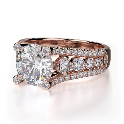 Michael M Round Engagement Ring
