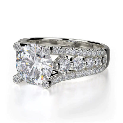 Michael M Round Engagement Ring