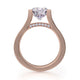 Michael M Pave Round Engagement Ring