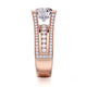 Michael M Pave Round Engagement Ring