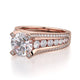 Michael M Pave Round Engagement Ring