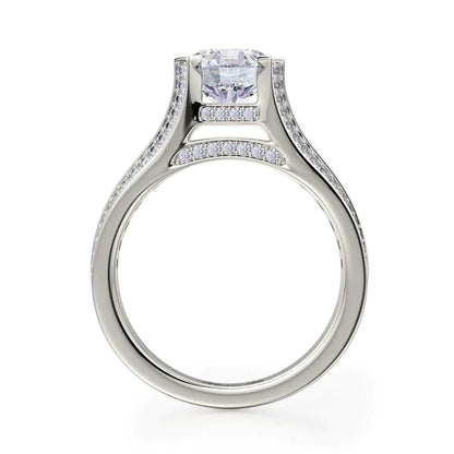 Michael M Pavé Round Engagement Ring