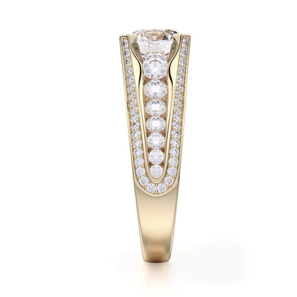 Michael M Pavé Round Engagement Ring